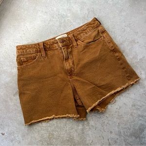 Mid-rise Cutoff Shorts